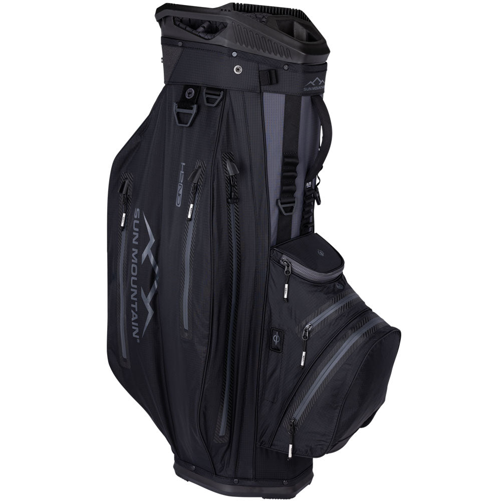 Sun Mountain H2NO ELITE Waterproof Cart Bag – Black/Steel