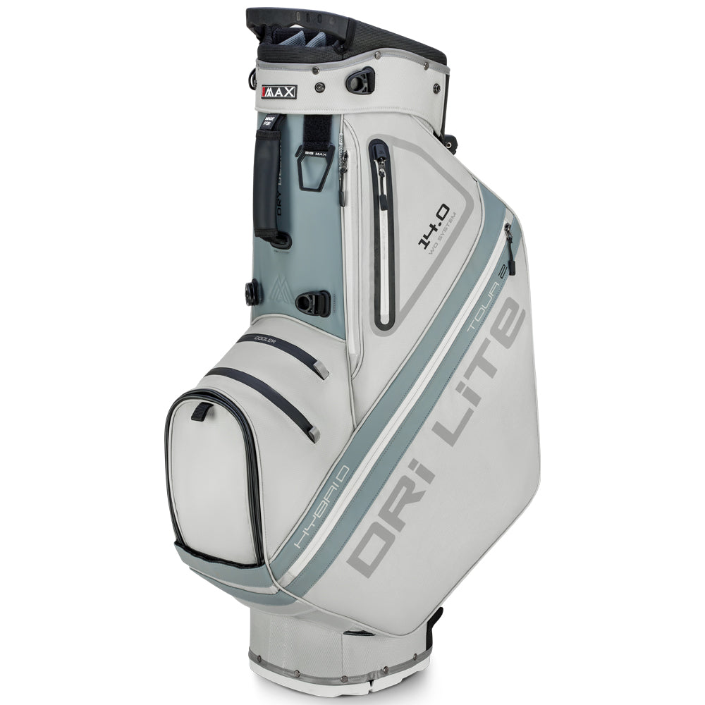 Big Max Dri Lite Hybrid Tour 2 Stand/Cart Bag – Silver/Grey