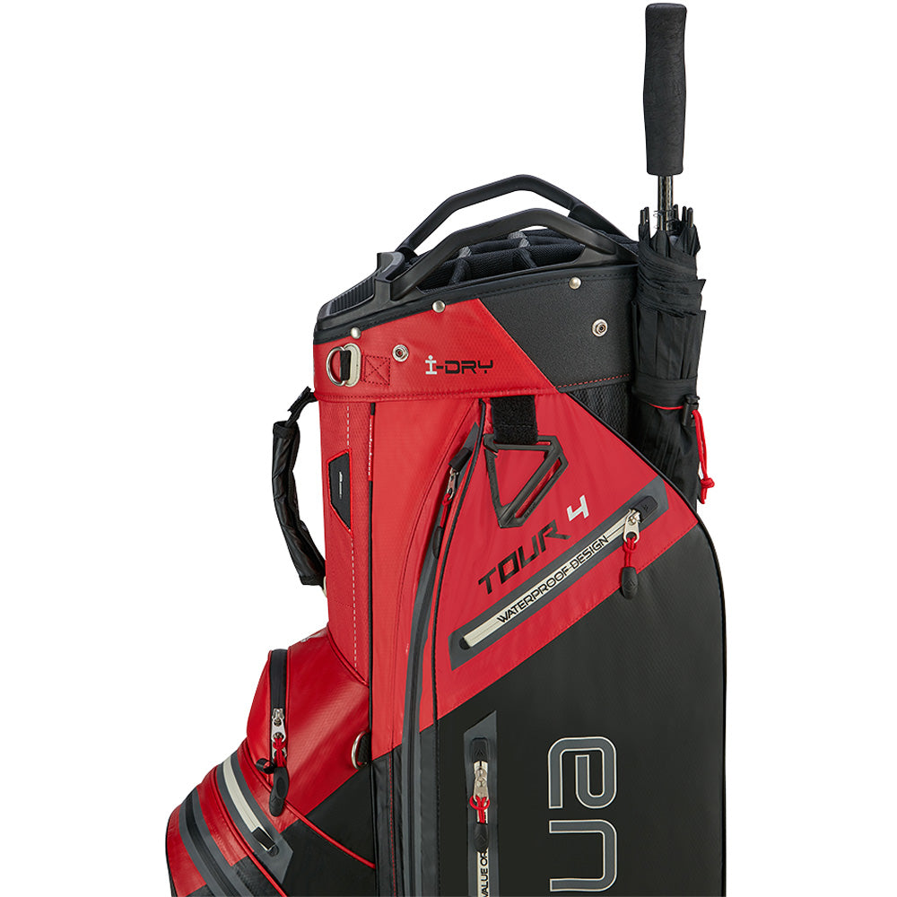 Big Max Aqua Tour 4 Waterproof Cart Bag – Red/Black