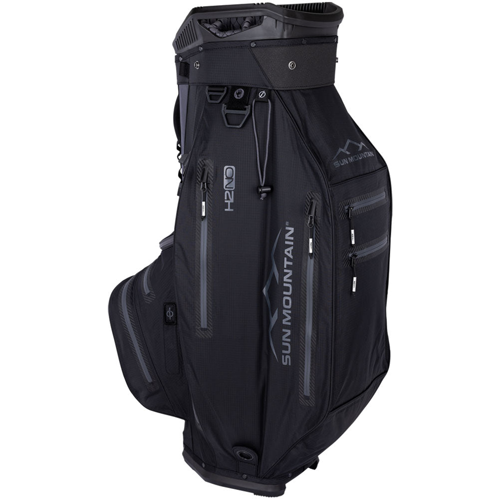 Sun Mountain H2NO ELITE Waterproof Cart Bag – Black/Steel