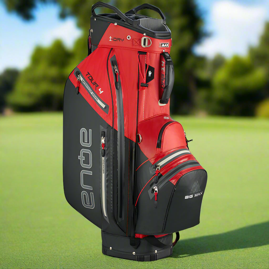 Big Max Aqua Tour 4 Waterproof Cart Bag – Red/Black