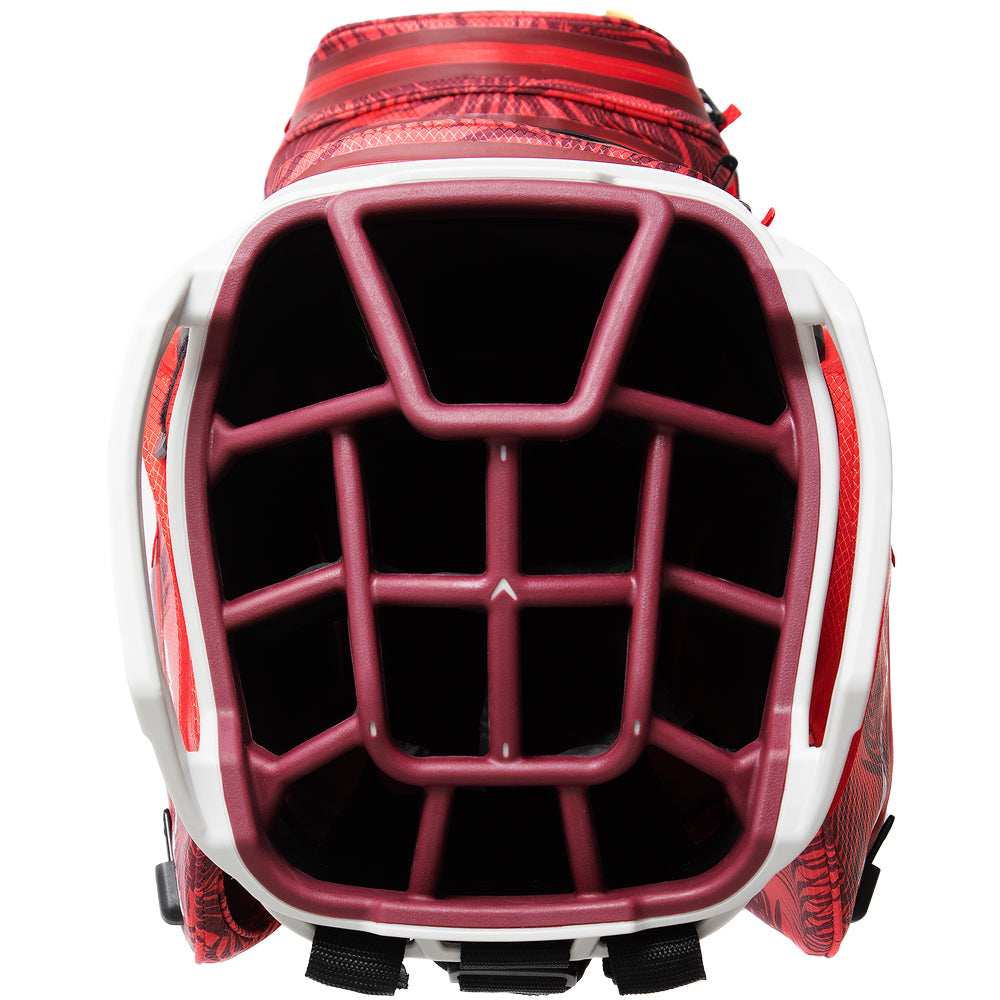 Callaway Org 14 HD Waterproof Cart Bag – Red Palms/Light Grey
