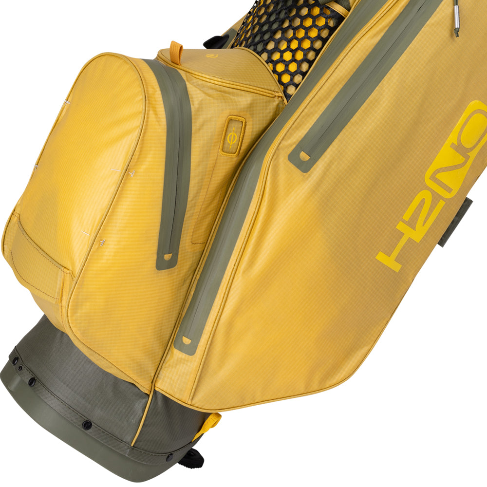 Sun Mountain H2NO Lite 4-Way Waterproof Stand Bag – Moss/Gold/Taxi