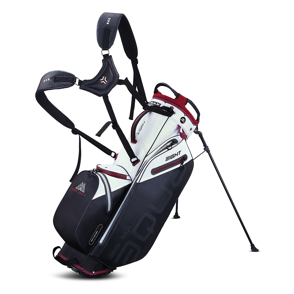 Big Max Aqua Eight G Waterproof Stand Bag – Off White/Black/Merlot