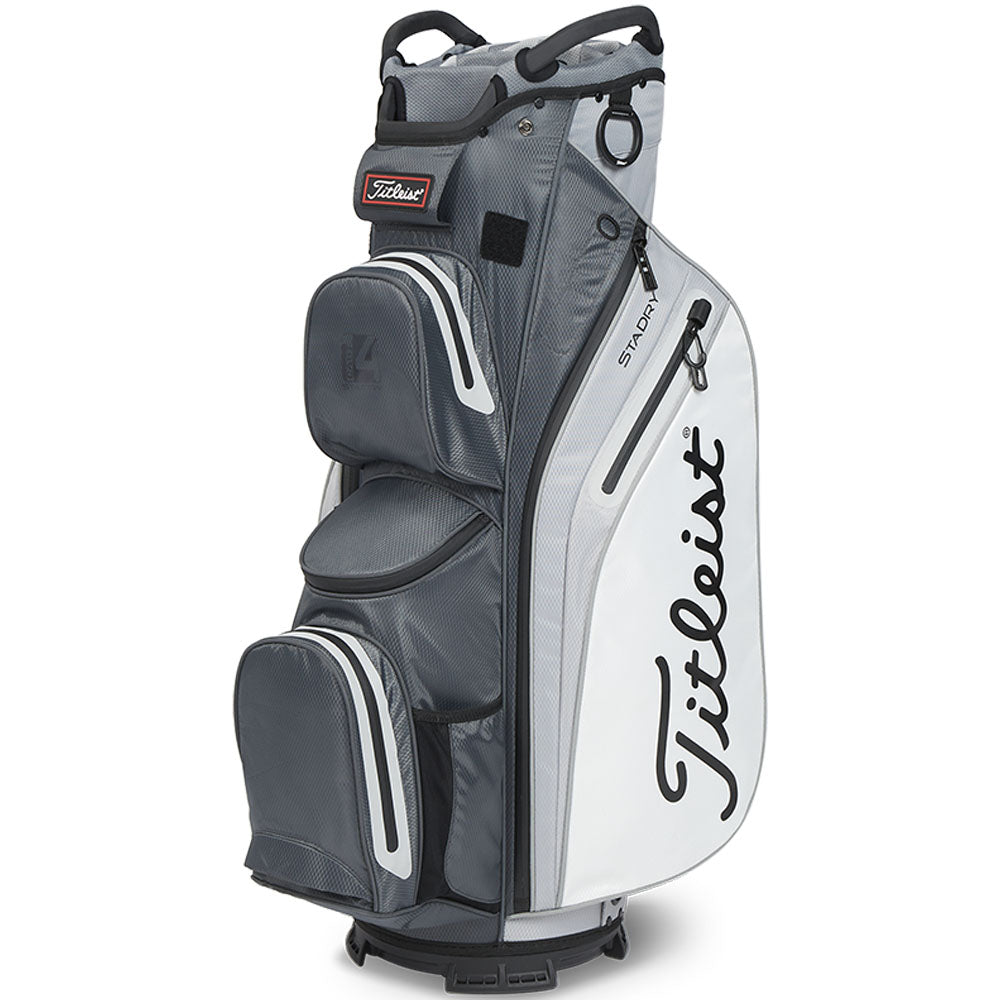 Titleist Cart 14 StaDry Waterproof Cart Bag – Charcoal/Grey/White