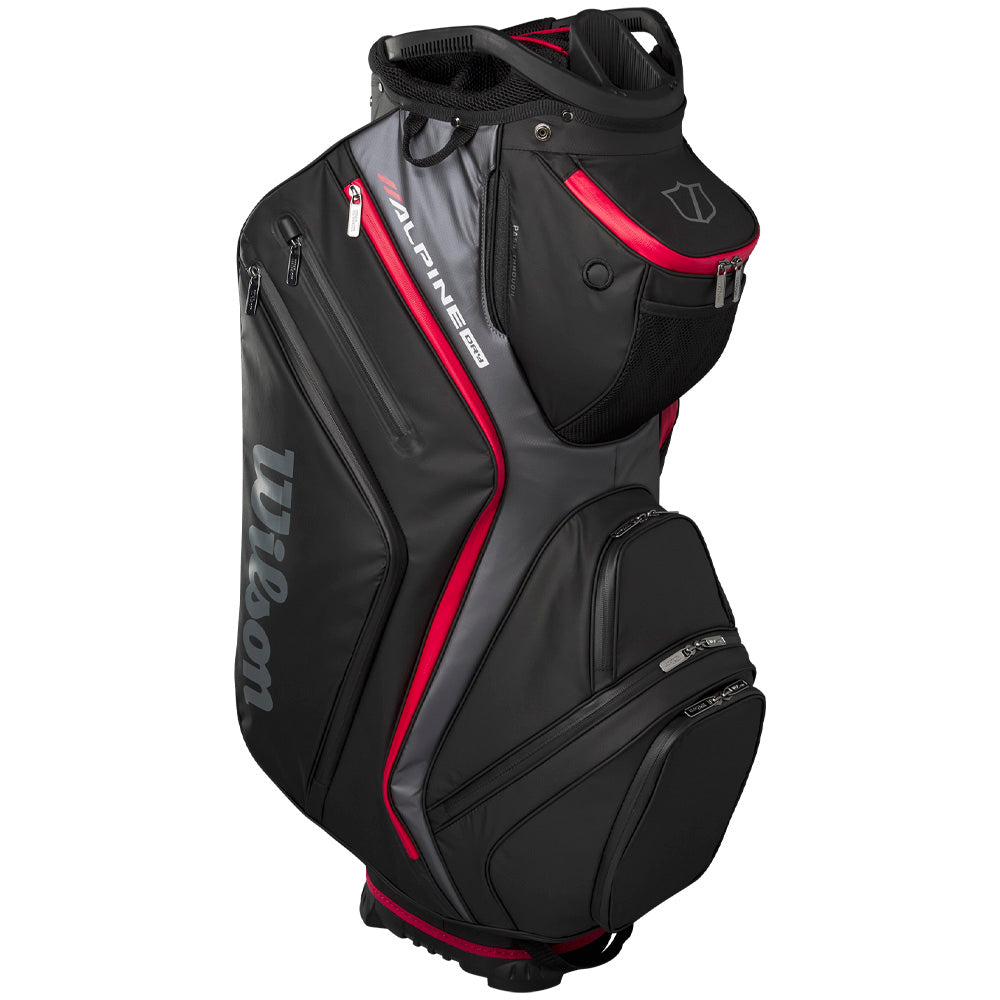 Wilson Alpine Dry Waterproof Cart 14 Bag – Black/Grey/Red