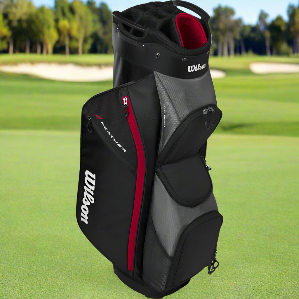 Wilson Feather Cart Bag – Black/Grey/Red
