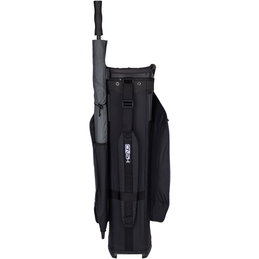 Sun Mountain H2NO Staff Waterproof Cart Bag – Black/Steel/Red