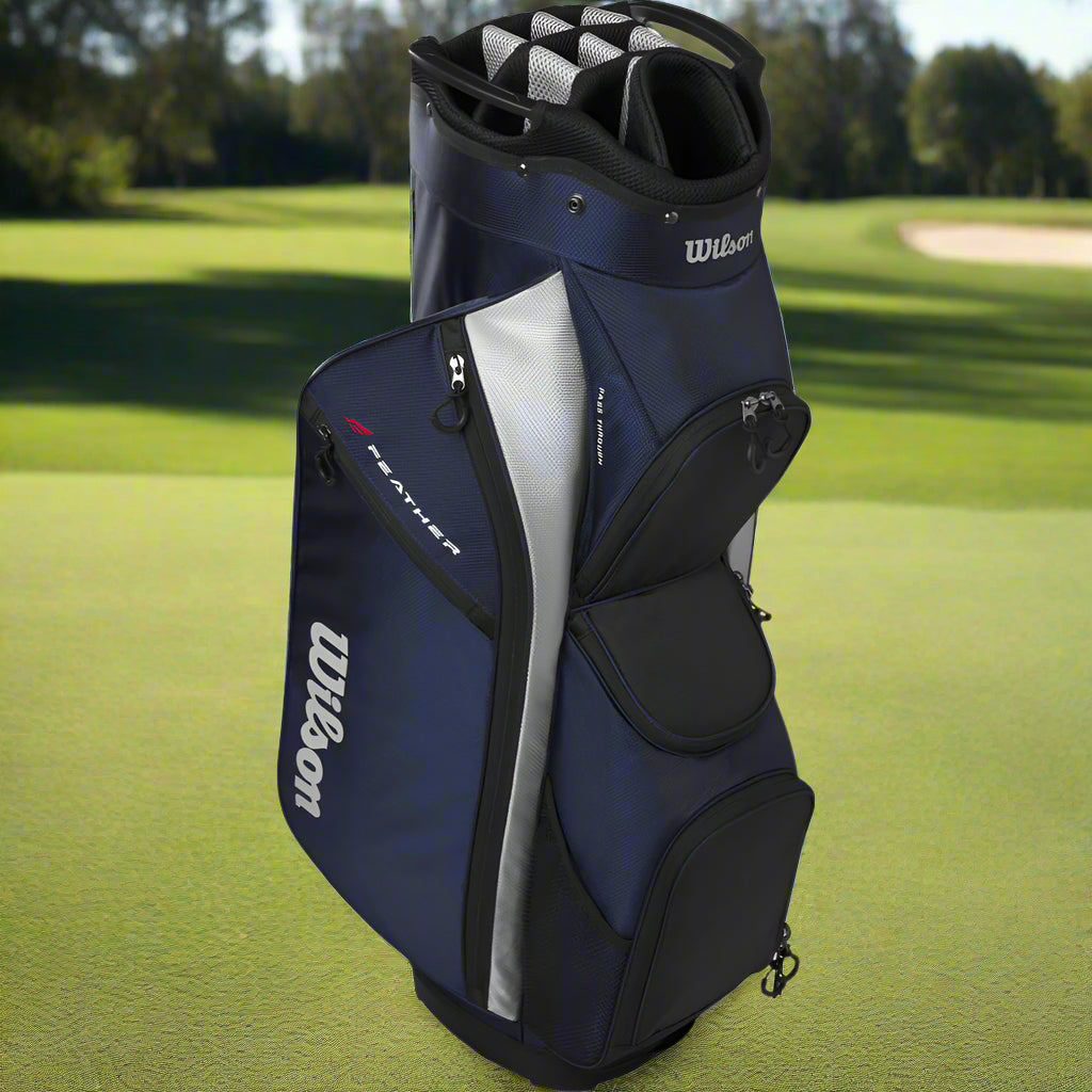 Wilson Feather Cart Bag – Navy/Silver