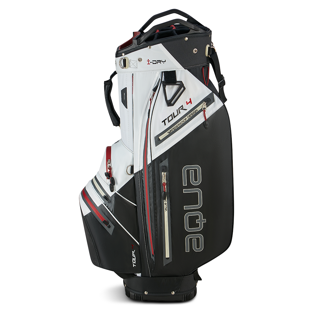 Big Max Aqua Tour 4 Waterproof Cart Bag – White/Black/Merlot