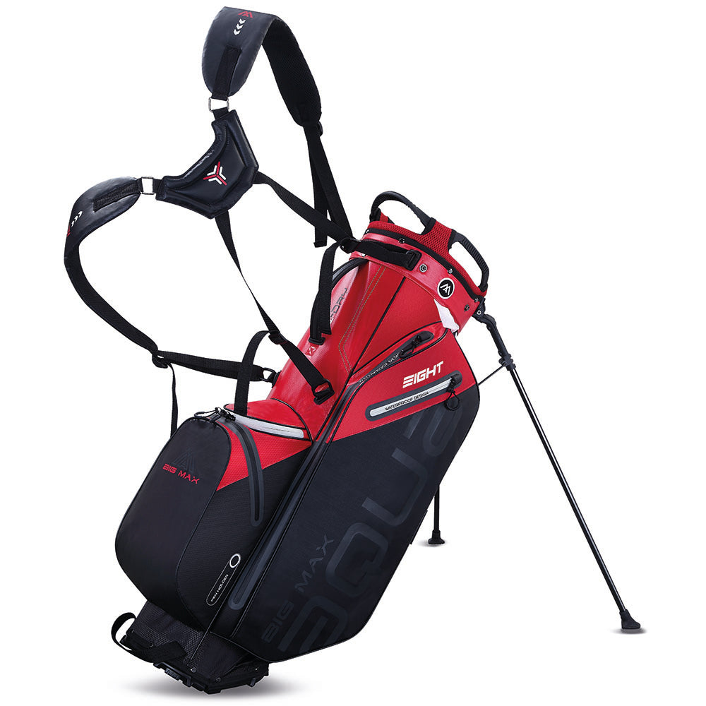 Big Max Aqua Eight G Waterproof Stand Bag – Red/Black