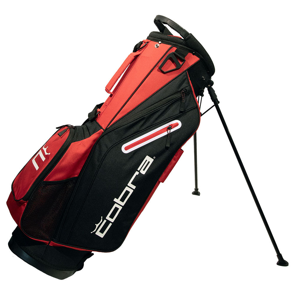 Cobra Signature Stand Bag – Bright White/High Risk Red/Puma Black