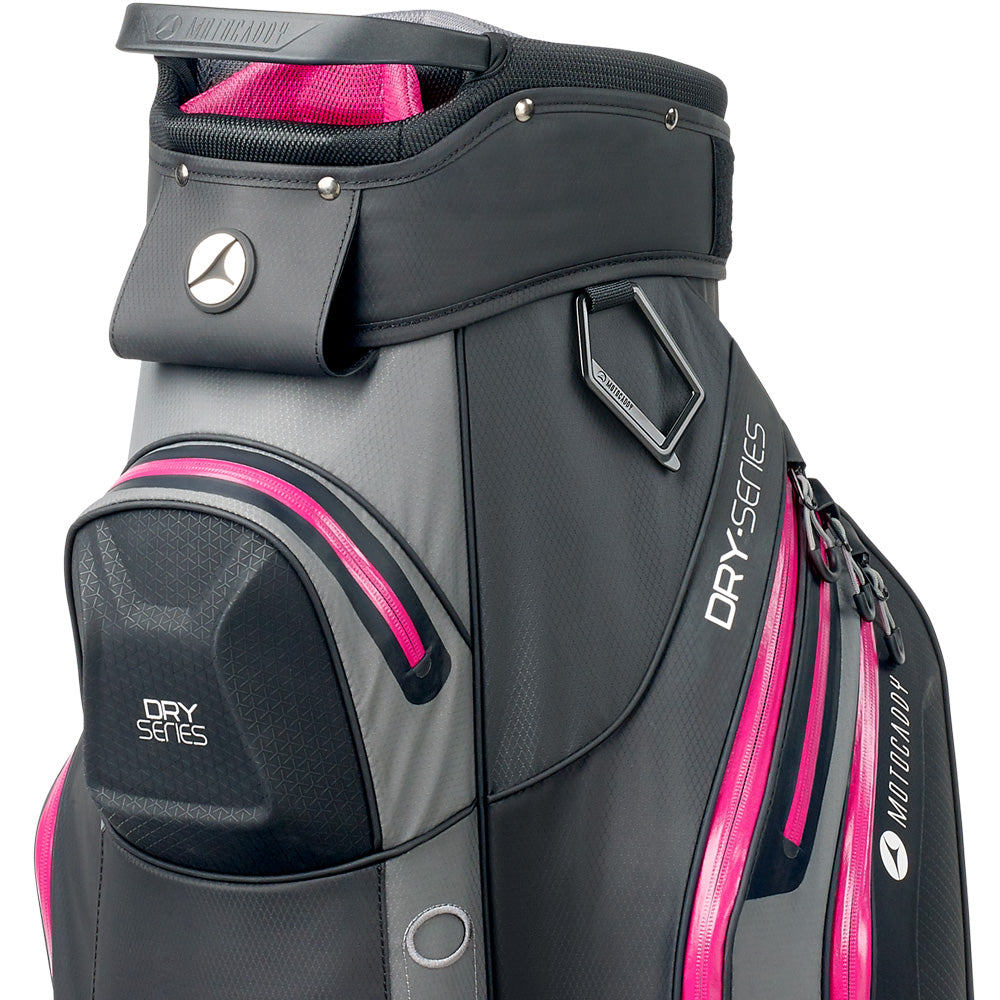 Motocaddy Dry Series Cart Waterproof Bag – Charcoal/Fuchsia