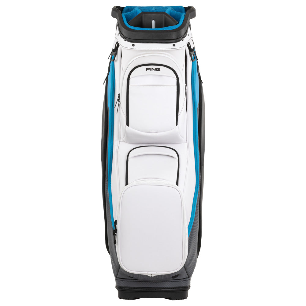 Ping DLX 244 Cart Bag – White/Dark Grey/Blue