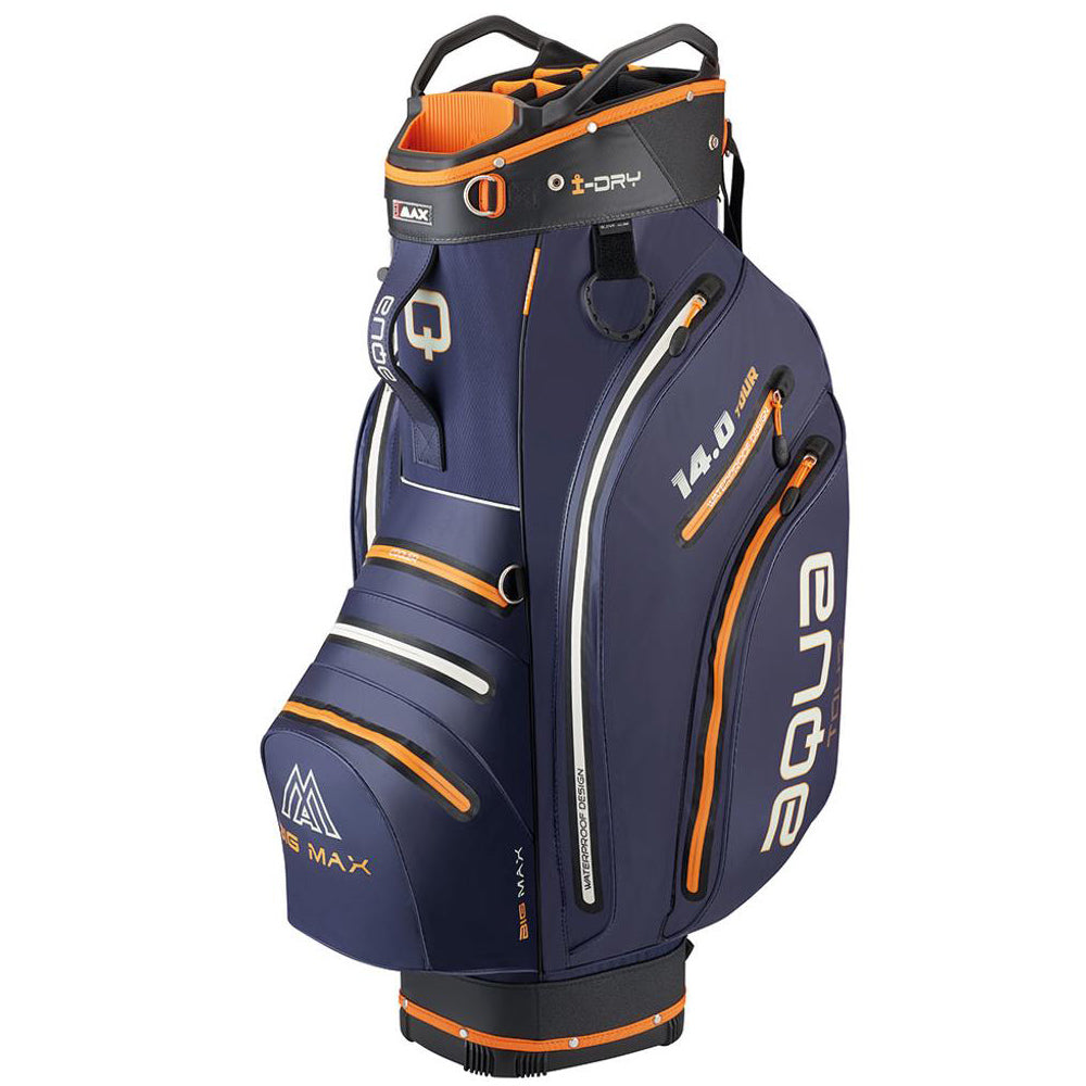 Big Max Aqua Tour 3 Waterproof Cart Bag – Steel/Blue Black/Orange