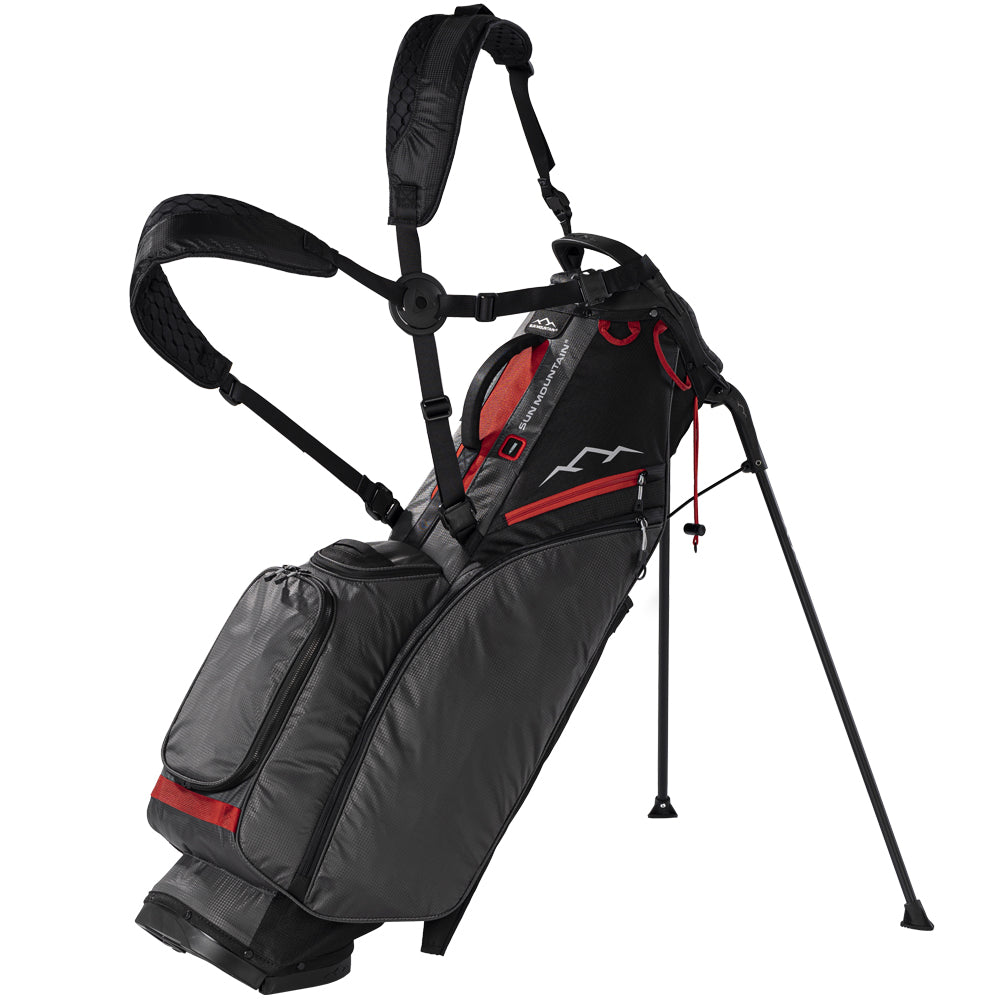 Sun Mountain Eclipse 2.5 Stand Bag – Black/Steel/Red