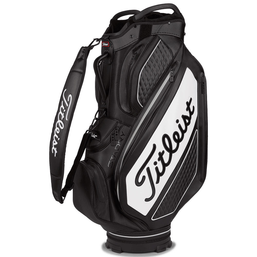 Titleist Tour Series Premium StaDry Waterproof Cart Bag – Black/White