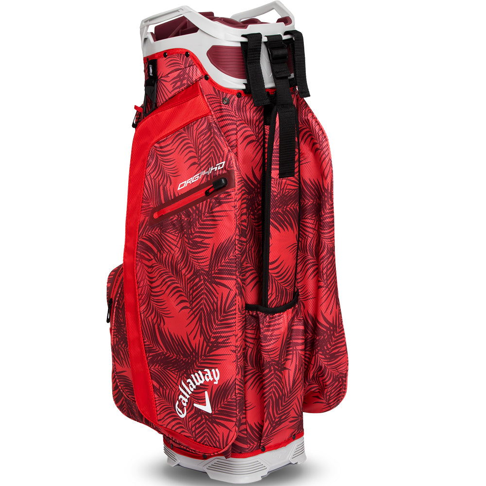 Callaway Org 14 HD Waterproof Cart Bag – Red Palms/Light Grey
