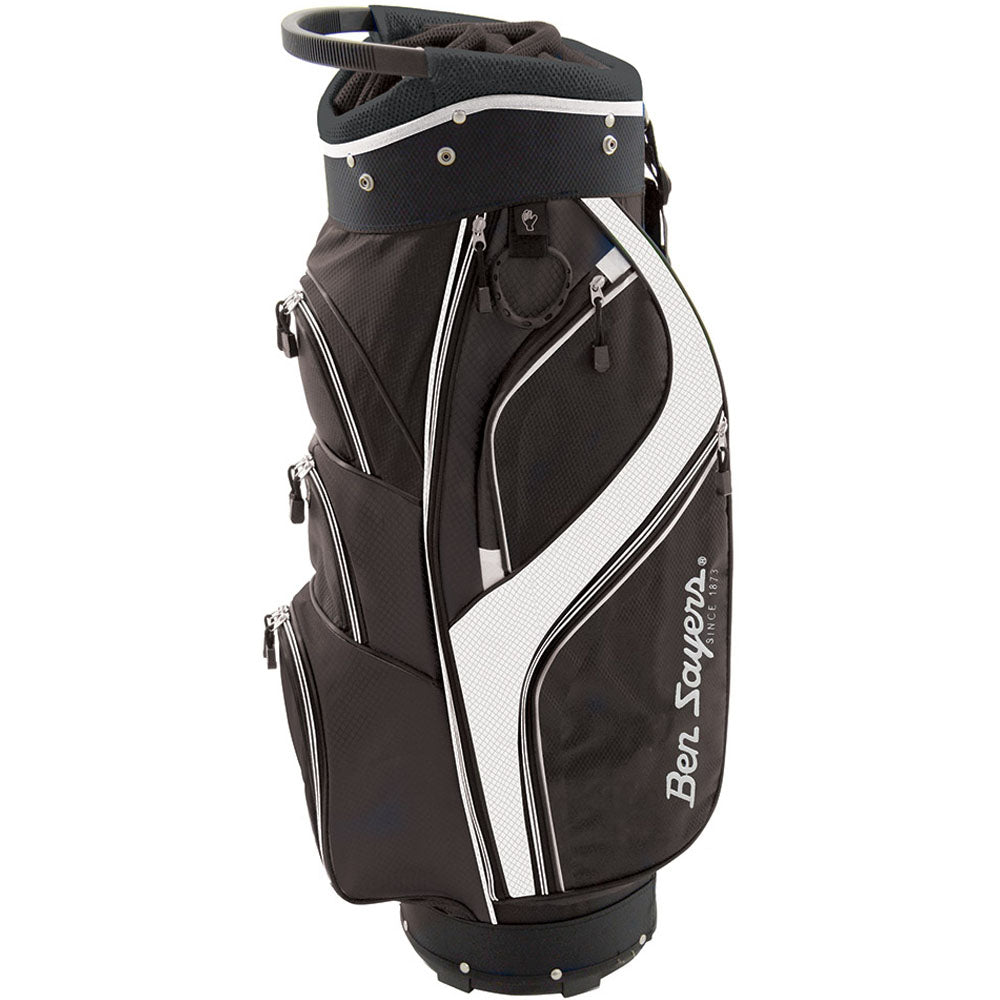 Ben Sayers Deluxe Cart Bag – Black/White