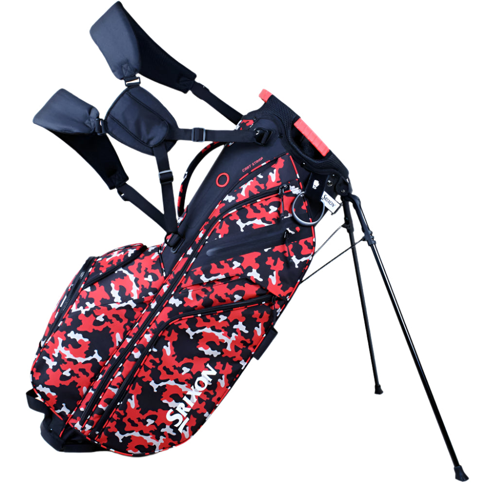 Srixon Premium Stand Bag – Black/Red Camo