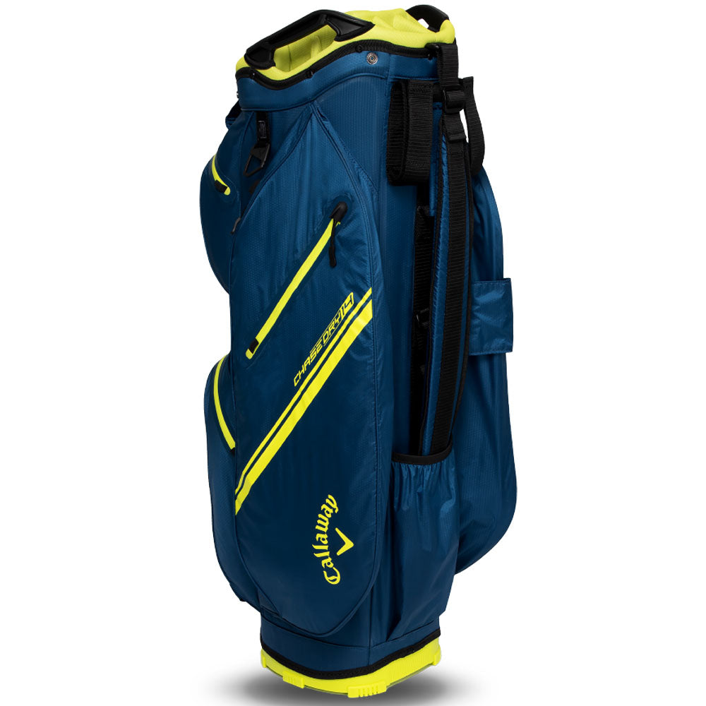 Callaway Chase 14 Dry Waterproof Cart Bag – Navy/Florescent Yellow