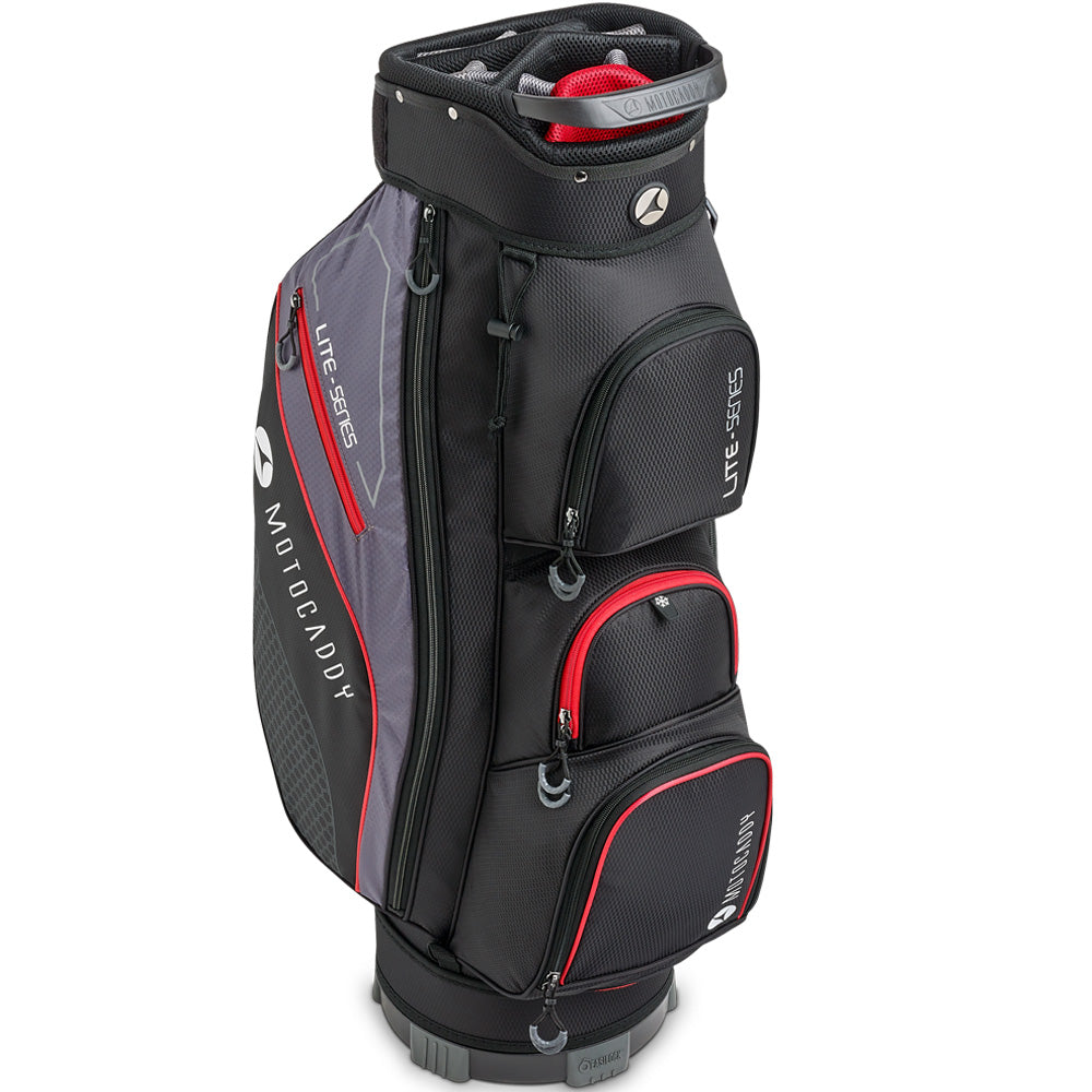 Motocaddy Lite Series Cart Bag – Black/Red