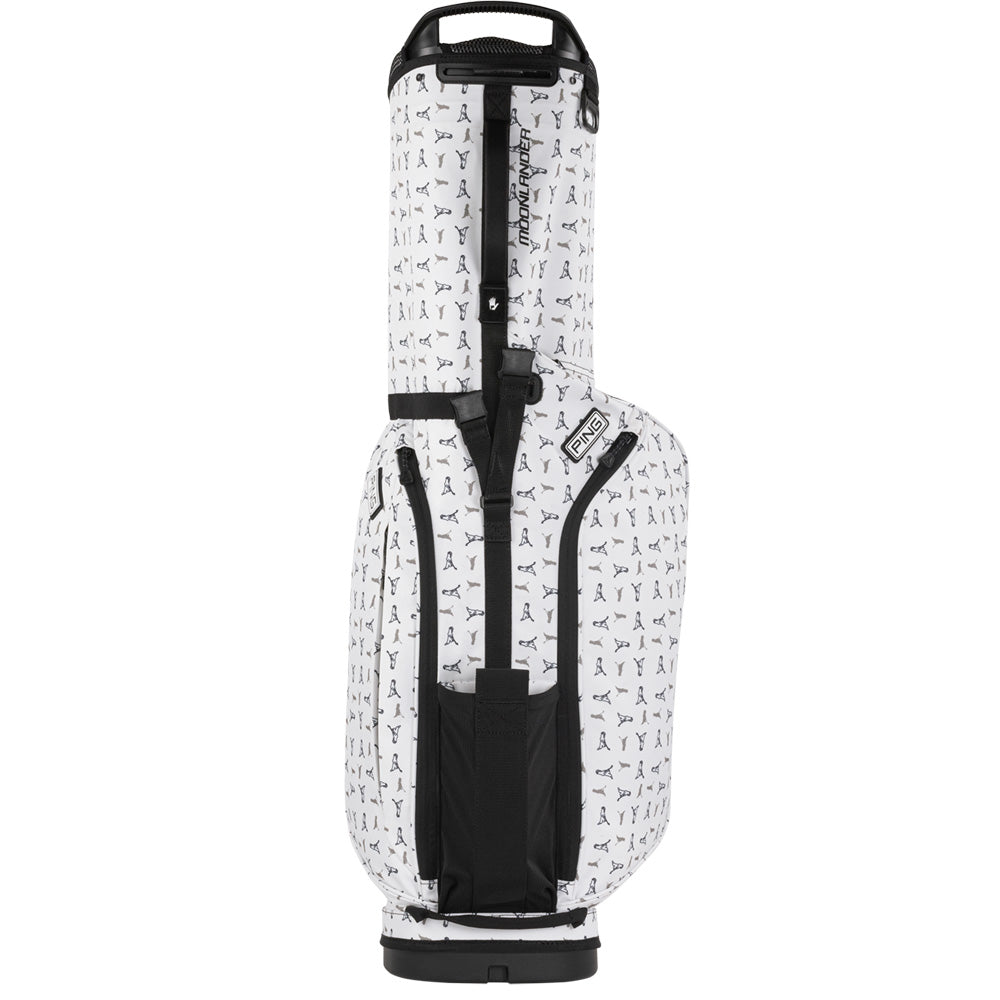 Ping Moonlander 244 Stand Bag – White/Mr Ping