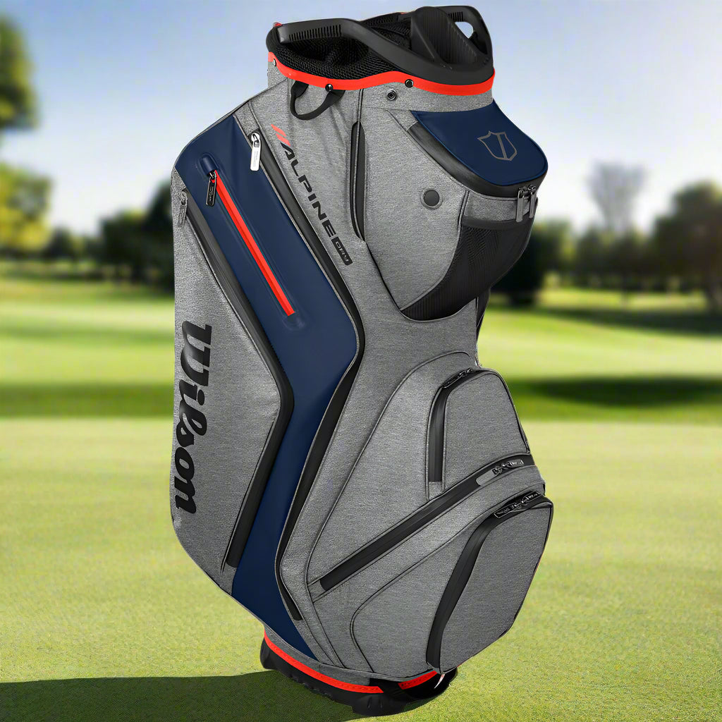 Wilson Alpine Dry Waterproof Cart 14 Bag – Navy/Grey/Red