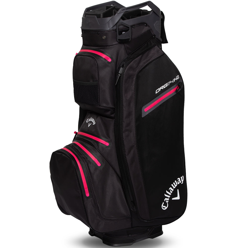 Callaway Org 14 HD Waterproof Cart Bag – Black/Charcoal/Pink