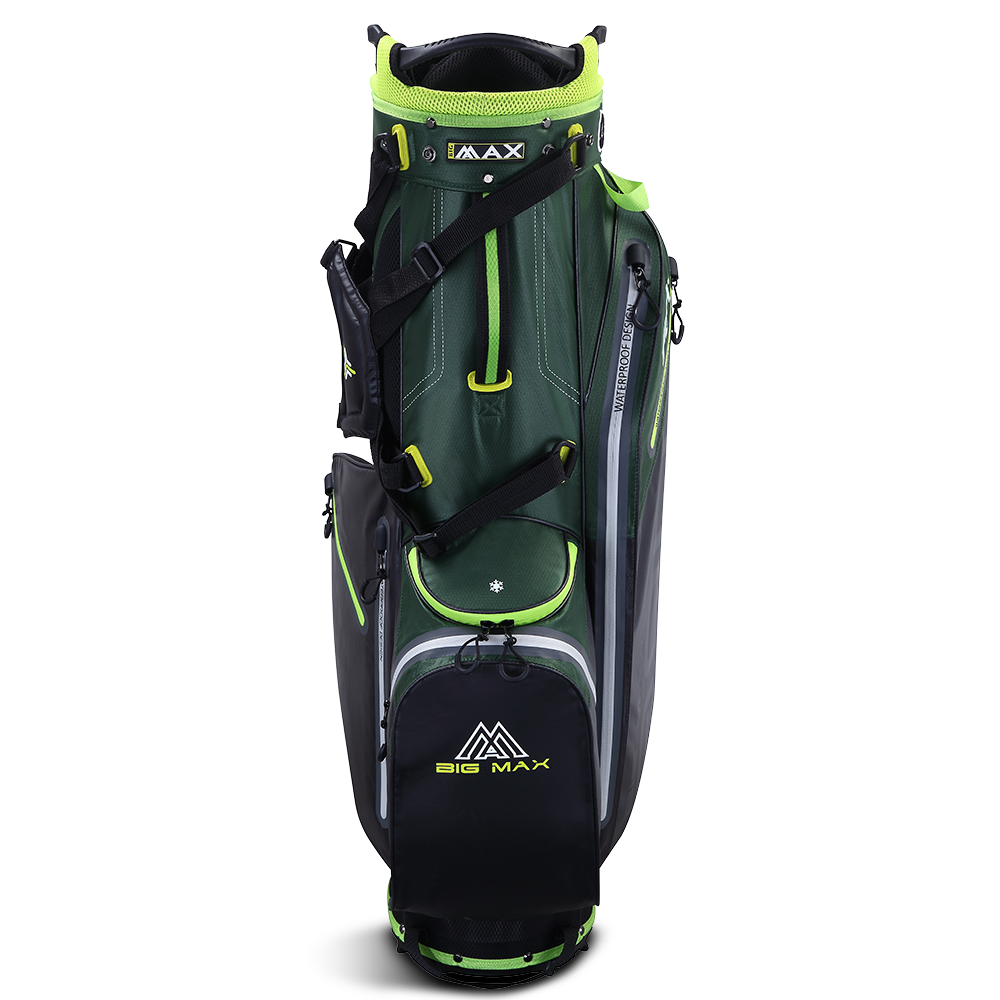 Big Max Aqua Eight G Waterproof Stand Bag – Forest Green/Black/Lime