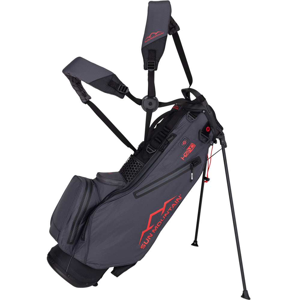 Sun Mountain H2NO Litespeed Waterproof Stand Bag – Cadet/Black/Steel/Red