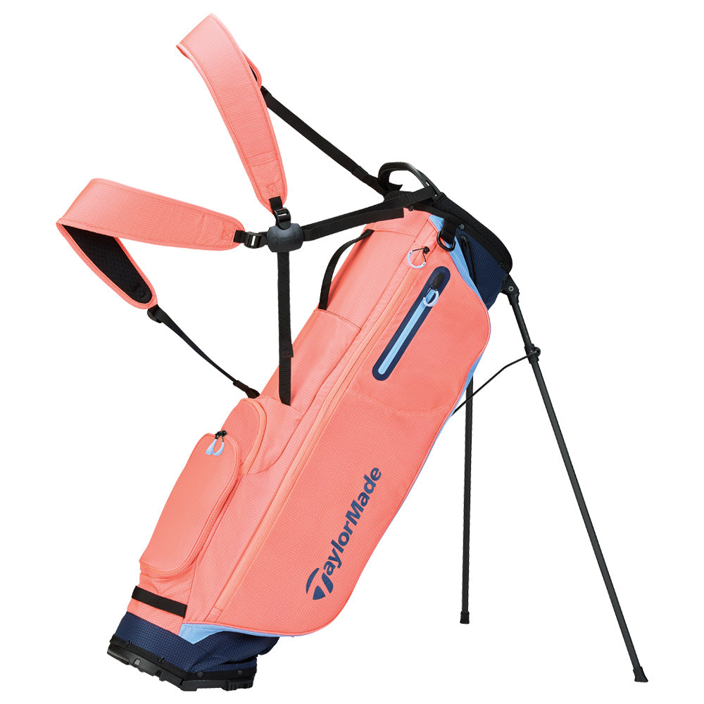 TaylorMade Flextech SuperLite Stand Bag – Coral/Navy