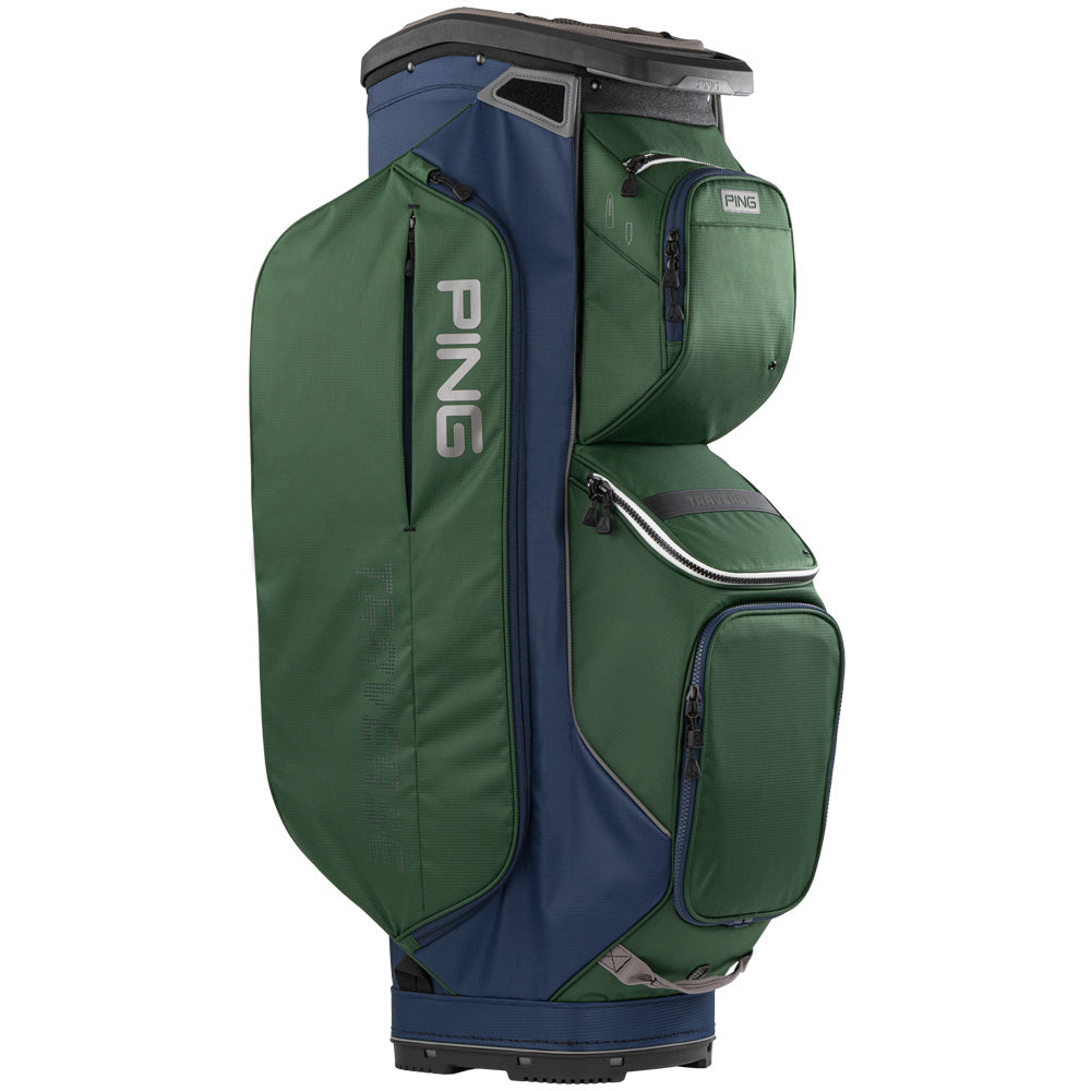 Ping Traverse 244 Cart Bag – Dark Green/Grey/Navy