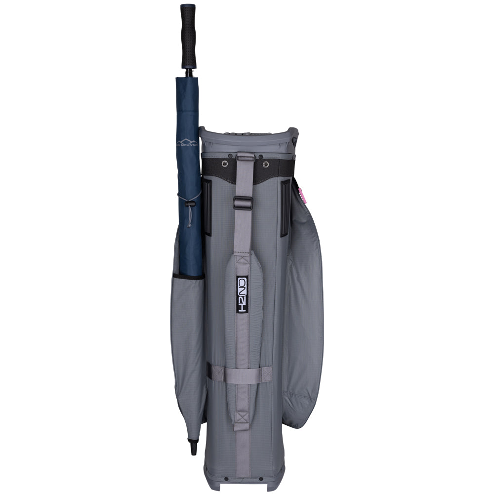 Sun Mountain H2NO Lite Waterproof Cart Bag – Nickel/Cadet/Pink