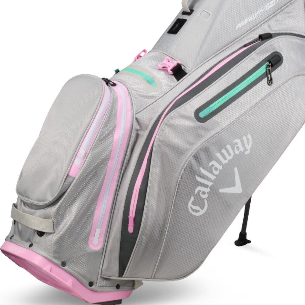 Callaway Fairway 14 HD Waterproof Stand Bag – Grey/Pink