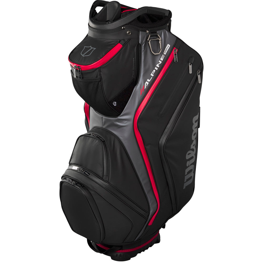 Wilson Alpine Dry Waterproof Cart 14 Bag – Black/Grey/Red