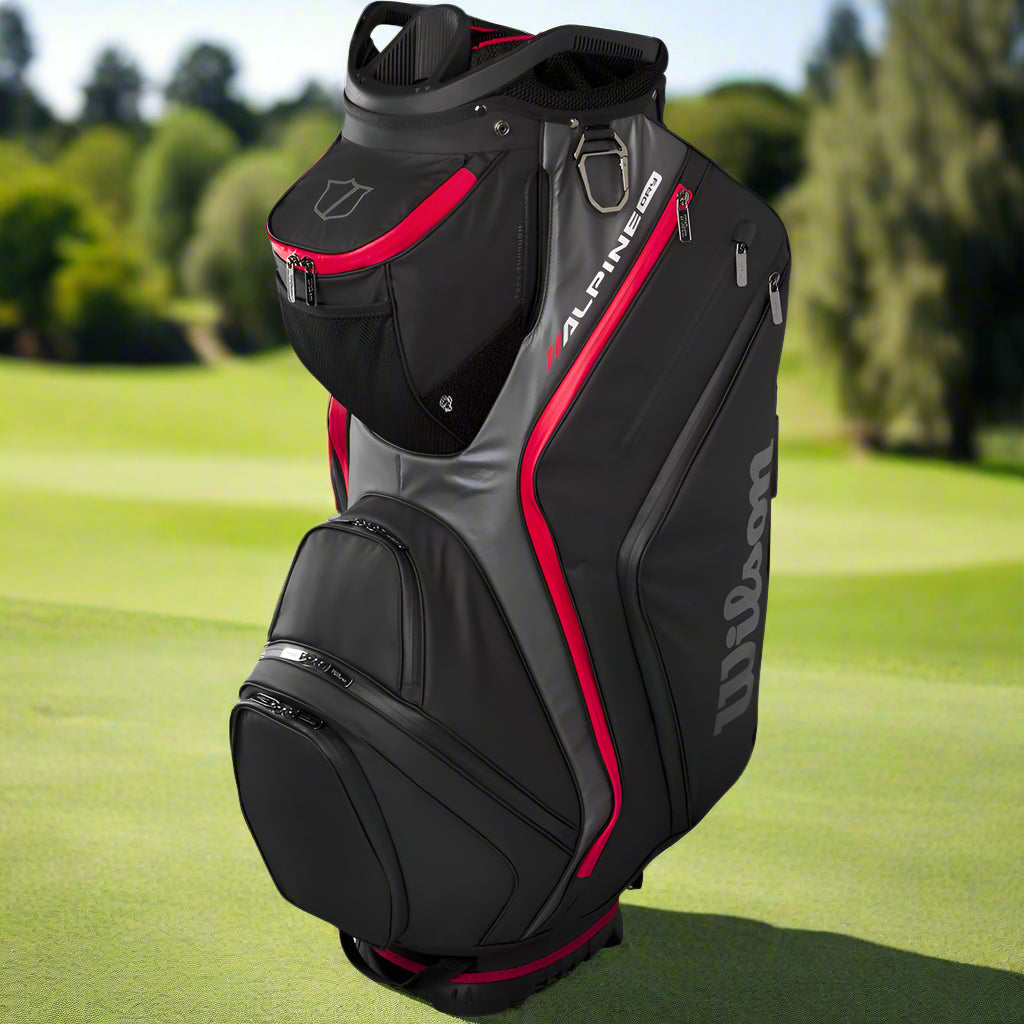 Wilson Alpine Dry Waterproof Cart 14 Bag – Black/Grey/Red