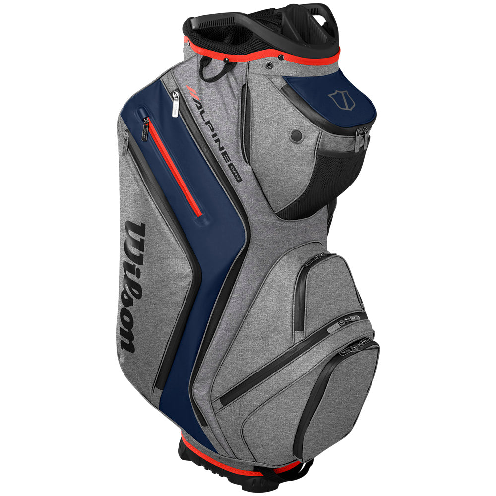 Wilson Alpine Dry Waterproof Cart 14 Bag – Navy/Grey/Red