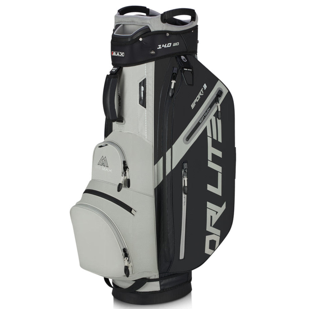Big Max Dri Lite Sport 3 Cart Bag – Black/Taupe