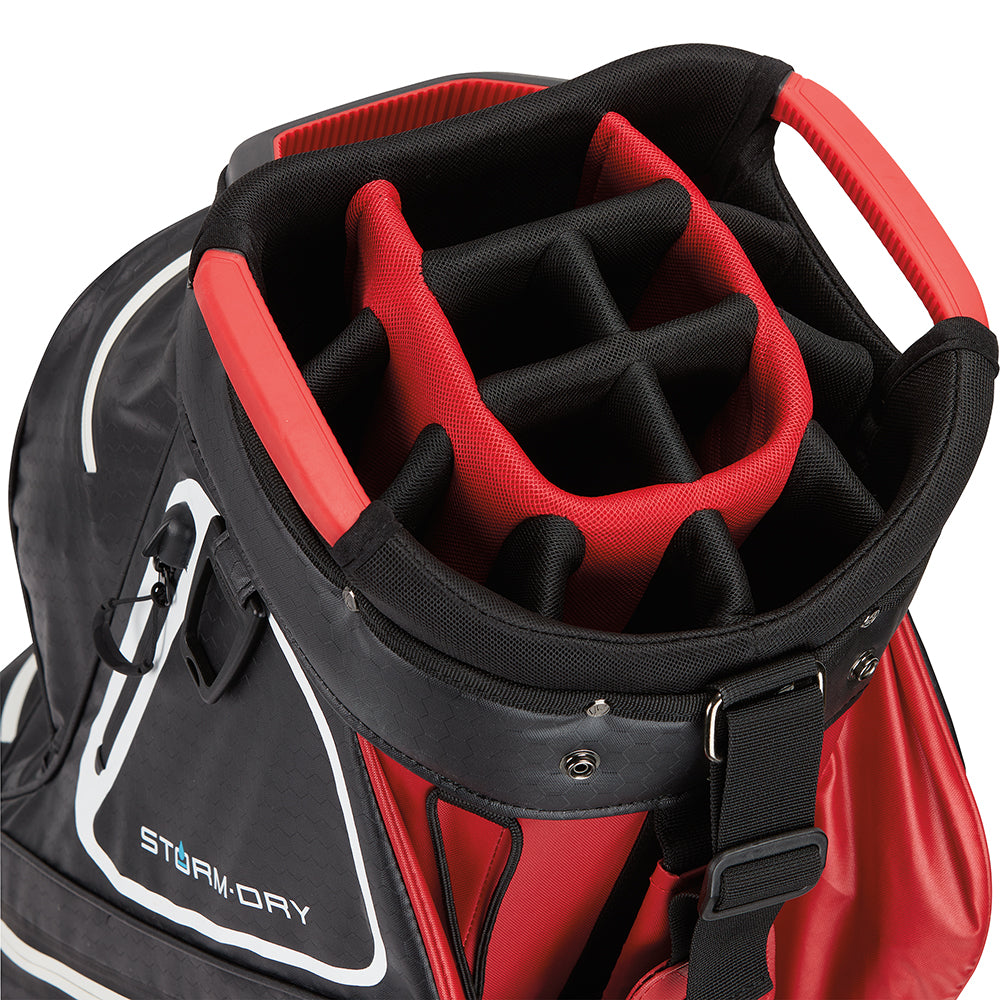 TaylorMade StormDry Cart Bag – Red/Black