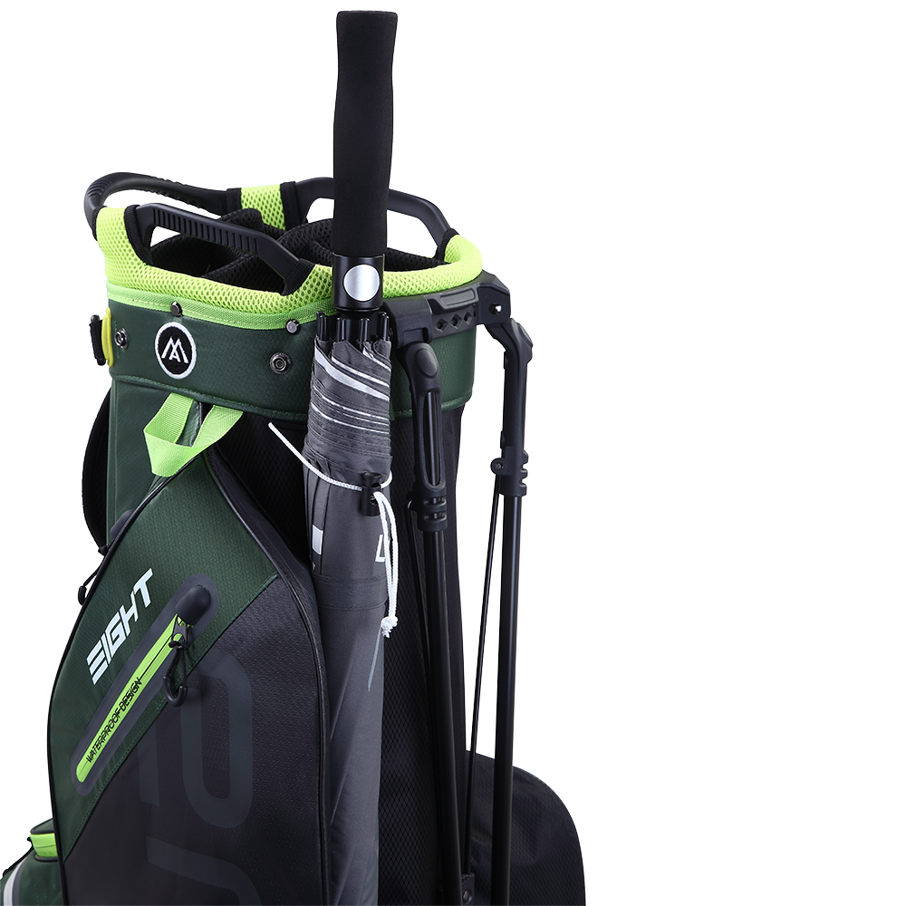 Big Max Aqua Eight G Waterproof Stand Bag – Forest Green/Black/Lime