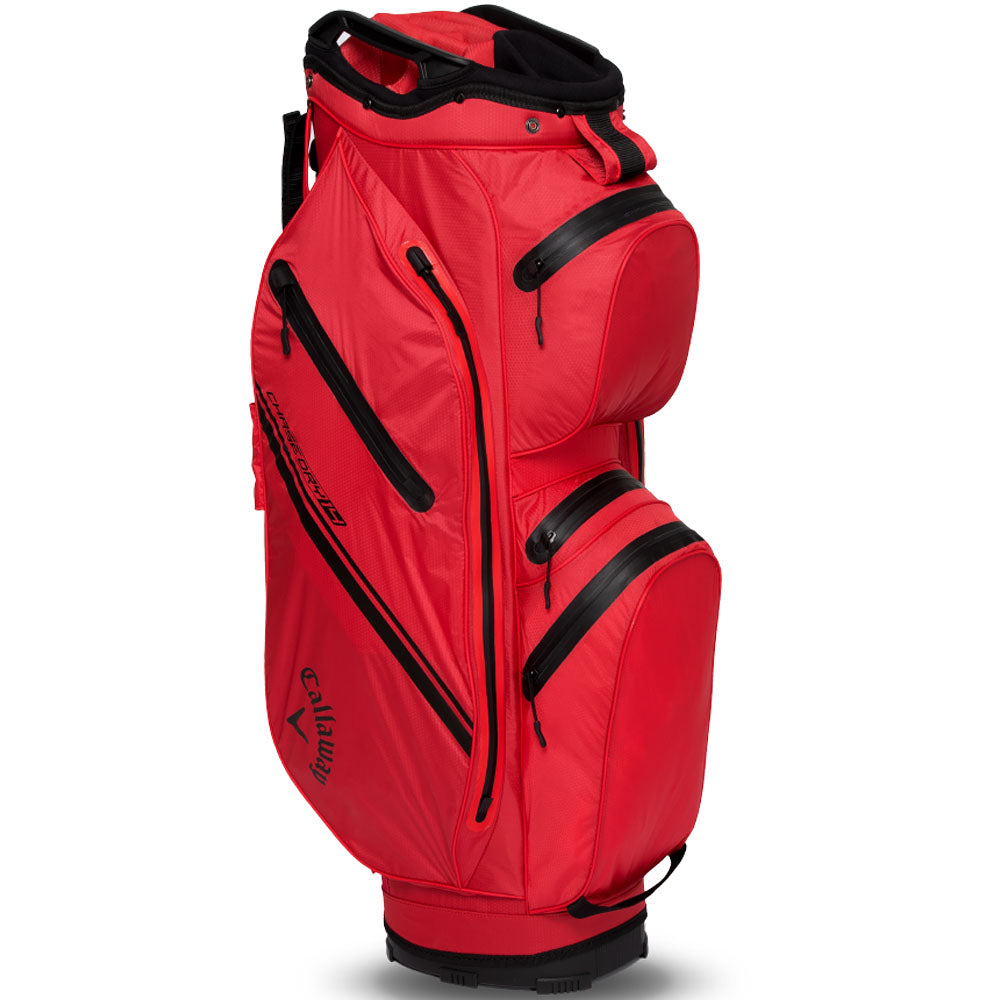 Callaway Chase 14 Dry Waterproof Cart Bag – Red/Black
