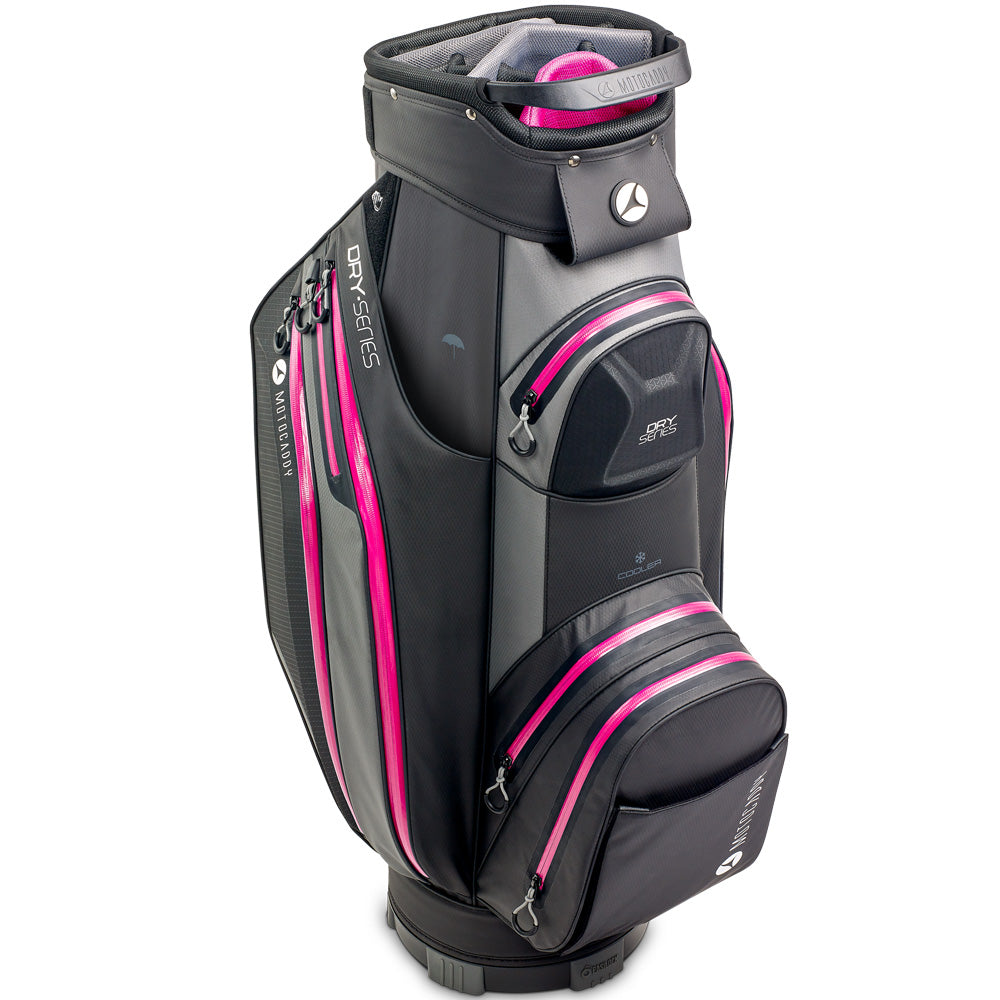 Motocaddy Dry Series Cart Waterproof Bag – Charcoal/Fuchsia