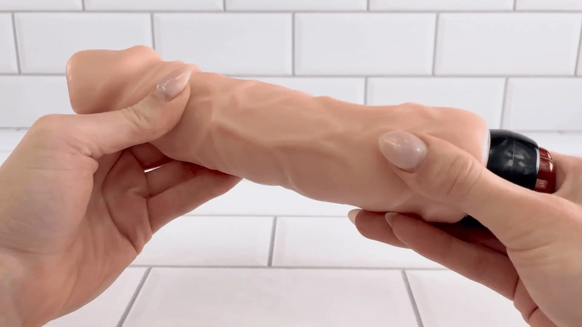 9 Inch Ultra Veined Vibrating Dildo