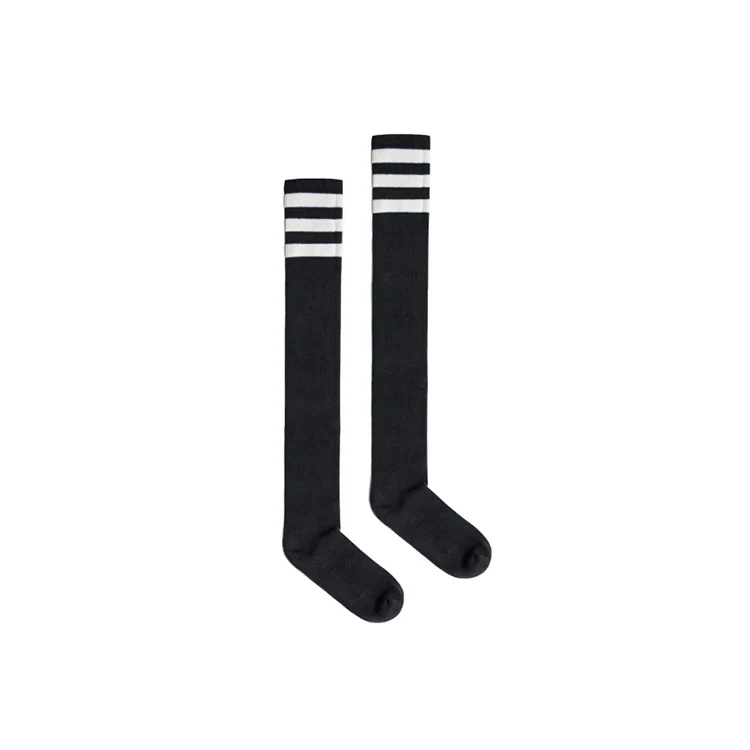 Striped Thigh High Socks