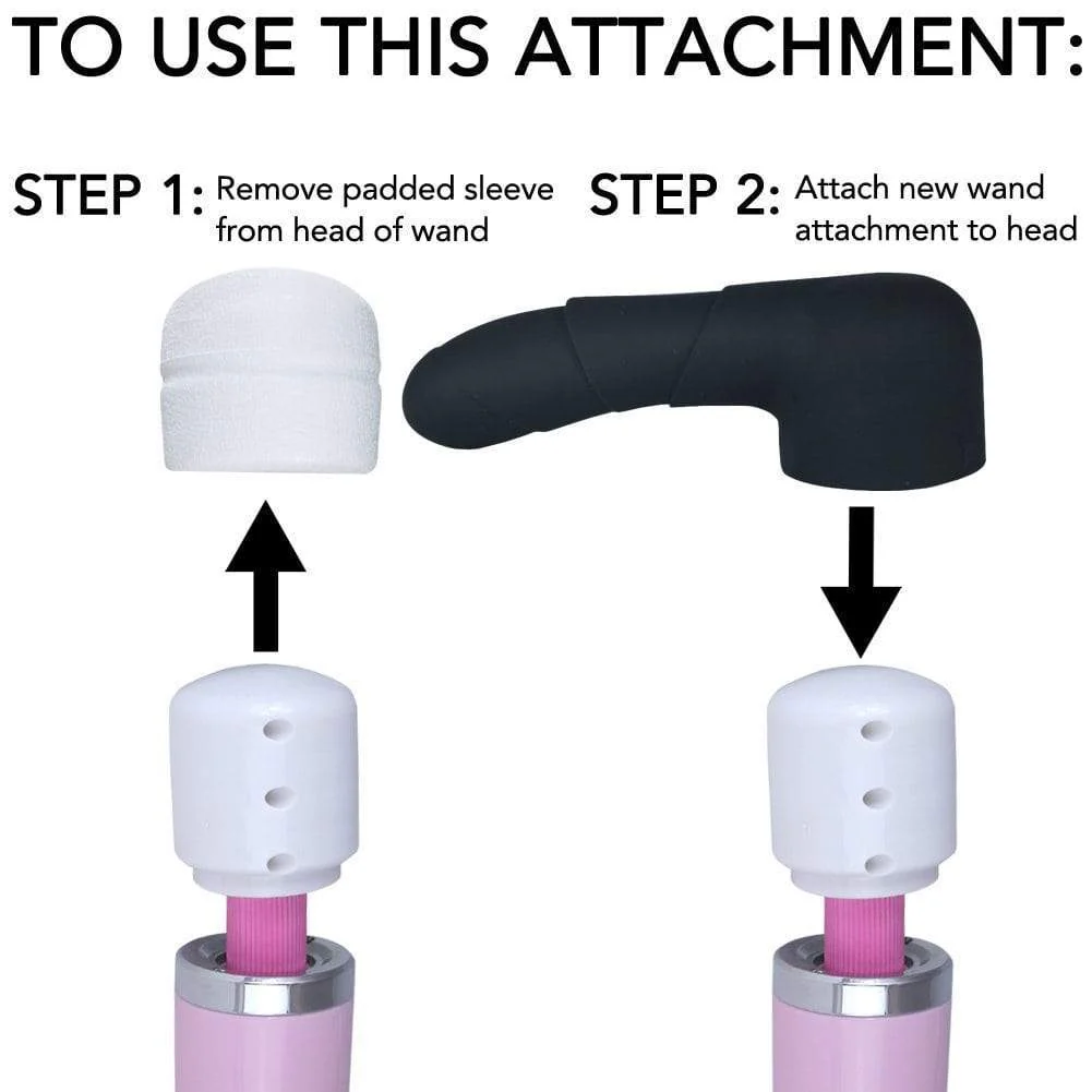 Silicone Curved G-Spot Wand Attachment