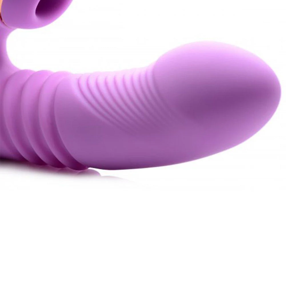 Rechargeable Thrusting Dual-Action Vibe