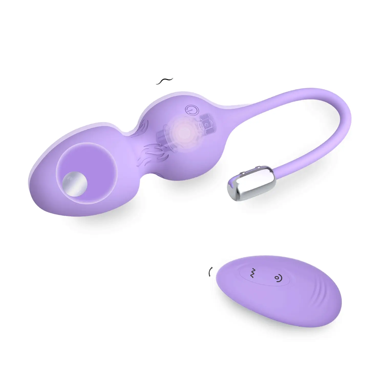 The Menina - Bouncing and Rolling Silicone Vibrating Kegel Exerciser with Remote
