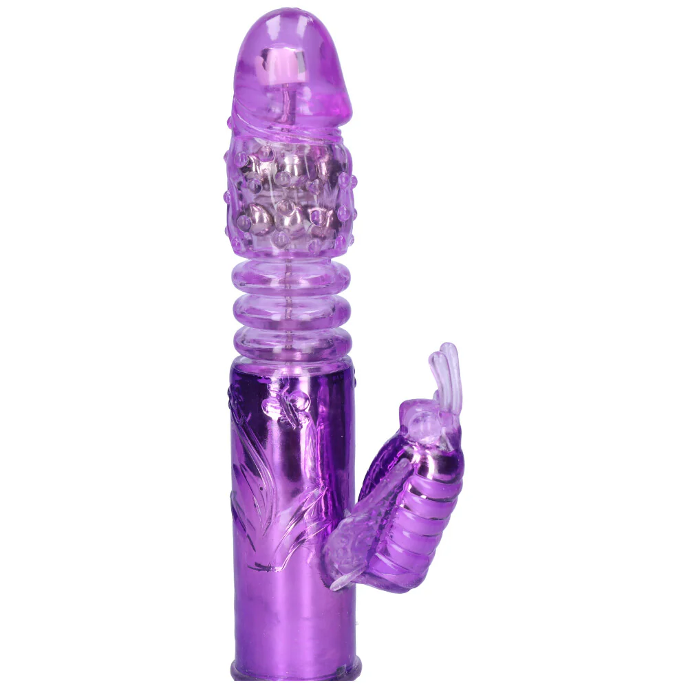 Aura Butterfly Thrusting & Rotating Dual-Action Vibrator