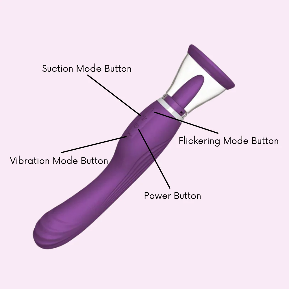 Ultimate Tongue Licker - Powerful Dual-Ended Vibrator & Sucking Tongue!